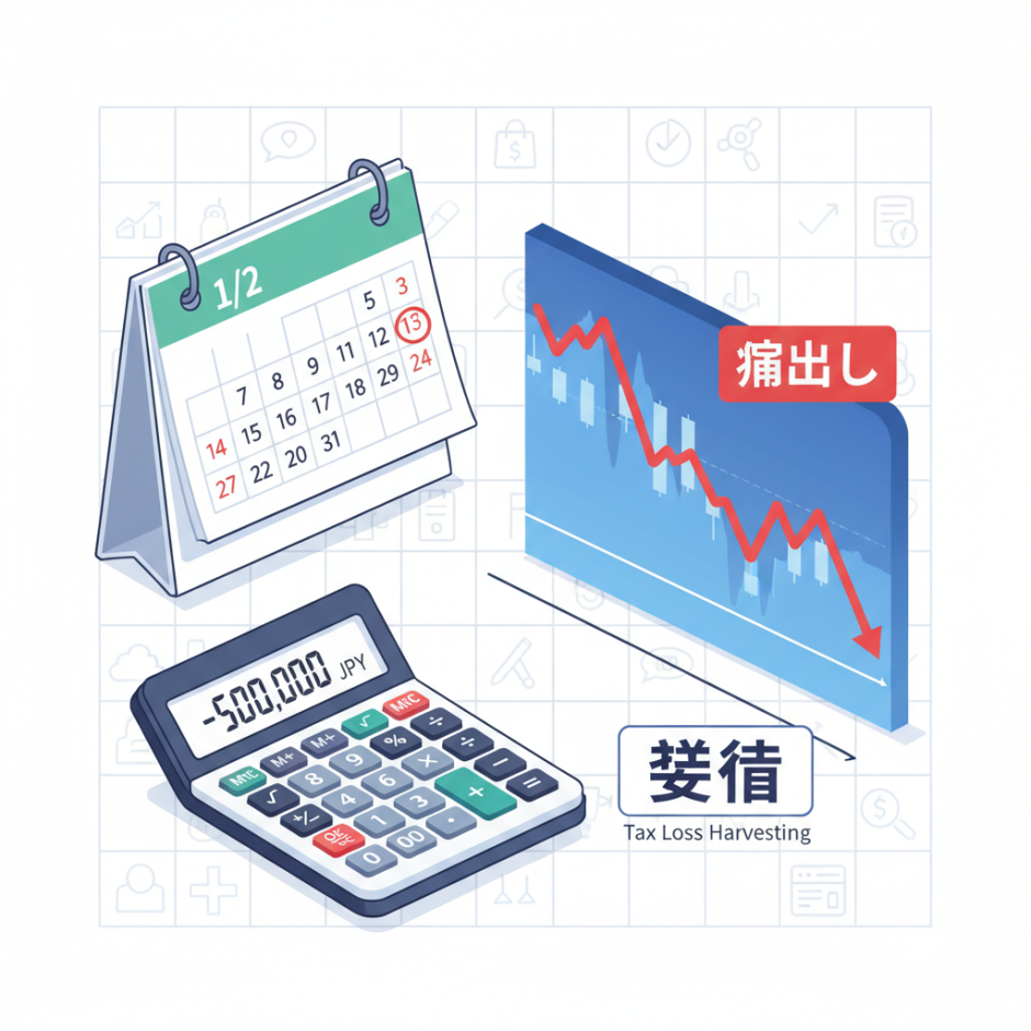 年末の損出し実践ガイド2026：初心者向け税制イベント年表付き